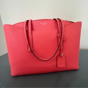 Nearly new Kate Spade Margaux Large Work tote in Lychee